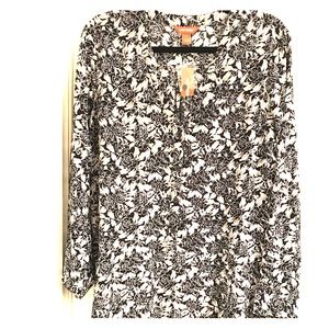 Joe Fresh black and white floral print dress